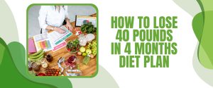 How To Lose 40 Pounds In 4 Months Diet Plan